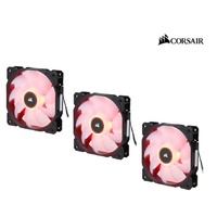 Corsair Air Flow 120mm Fan Low Noise Edition Red LED 3 Pin Hydraulic Bearing
