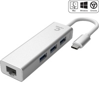 Comsol USB-C to Gigabit Ethernet & 3 Port USB Hub