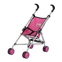 Chica Umbrella Doll Stroller with Metal Frame Construction and Seat Belt Pink 3+