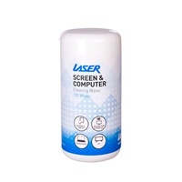 Laser Clean Range 100 Anti-Bacterial Screen & Computer Electrical Cleaning Wipes