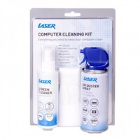 Laser Clean Range Kit 125ML Spray 150ML Air Duster 10 Absorbent Wipes Keyboard Cleaning Tool