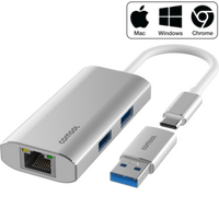 Comsol CMGB3H USB-C to Gigabit Ethernet & 3 Port Hub
