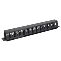 Wiretek 19" 1ru Horizontal Plastic Finger Type Cable Manager CMR132