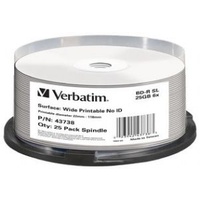 Verbatim Blu-Ray Super Hard Coat BD-R 25pk 25GB Capacity 6x Spindle High Quality