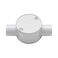 AVOL 20mm Grey 2-way Junction Box