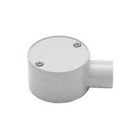 AVOL 25mm Grey 1-way Junction Box