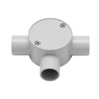 AVOL 25mm Grey 3-way Junction Box