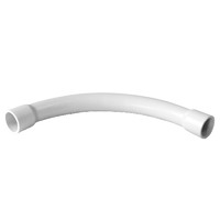 AVOL 25mm White Medium Duty 90° Sweep Bend