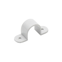 AVOL 32mm PVC-U Material Plastic Screw Mounted Conduit Saddle Grey