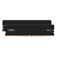 Crucial Pro 32GB (2x16GB) DDR5 UDIMM 5600MHz CL46 Black Heat Spreader Support Intel XMP AMD Ryzen for Desktop PC Gaming Memory