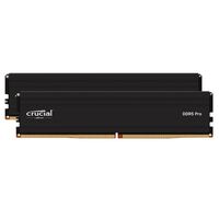 Crucial Pro 48GB (2x24GB) DDR5 UDIMM 6000MHz CL48 Black Heat Spreader Support Intel XMP AMD Ryzen for Desktop PC Gaming Memory