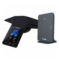 Yealink CP935W-Base Wireless DECT Touch-Sensitive Conference Phone, 6-Microphone Array, 360° Voice Pickup,DECT Mode,Rechargeable Battery, BYOD