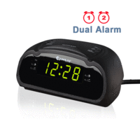 Sansai AM/FM Dual Alarm Clock Radio Snooze function AC 240V 50Hz
