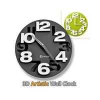 Modern 3D Artistic Stylish Designer Decoration 31.5cm Wall Clock