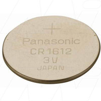 Panasonic CR1612/BN Lithium Manganese Dioxide Coin Cell Battery 3V 40mAh 0.1Wh