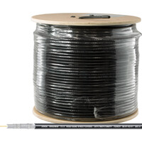 Jonsa CRG6UBQF RG6 Flooded Coax Cable Wooden Drum 305M