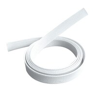 Brateck Braided Cable Sock Polyester 30mm x 1m White