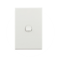 Connected Switchgear Basix S Series Light Switch 1 Gang - White