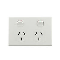 Connected Switchgear Basix S Series Double Power Point - White