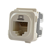 Connected Switchgear RJ45 CAT6 Data Jack - White