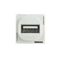 Connected Switchgear Single USB Charger - White