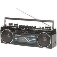 Digitech Boom Box with Cassette Bluetooth Wireless USB SD Card AM or FM Radio