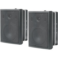 Wall Speaker with Bracket CSB175CV 8inch Woofer 90Watts PA Speaker Pair Black