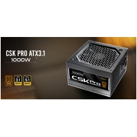 Antec CSK1000 PRO Sem-Modular ATX 3.1, PCI-E 5.1  for 4090, 5090 & 7900, 9070 High Quality Jap Capacitors, Performance and Reliability, PSU