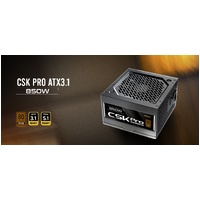 Antec CSK850 PRO Semi-Modular latest ATX 3.1, PCI-E 5.1 for 4080, 5080, 7900xt, 90x High Quality Japanese Capacitors, Performance and reliability, PSU