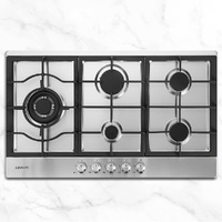 Devanti Gas Cooktop 90cm 5 Burner Silvir
