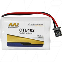 MI CTB102-BP1 NiMH Cordless Telephone Battery 3.6V Panasonic Uniden 