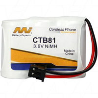 MI CTB81-BP1 NiMH Cordless Telephone Battery 3.6V for DSE Panasonic Uniden