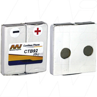 MI CTB92-BP1 NiMH Cordless Telephone Battery 2.4V Aastra DeTeWe Elmeg Funktel