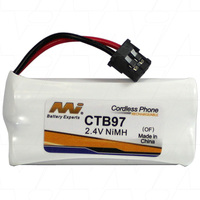 MI CTB97-BP1 NiMH Cordless Telephone Battery 2.4V Suitable for Uniden