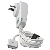 Cellink100 - 240V AC Travel Charger White Suits 30 Pin iPad 
