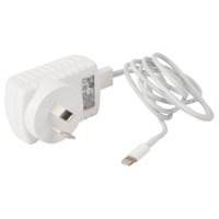Cellink 2.4A 5V 1.5m Apple Lightning Cable Switchmode AC USB Wall Charger White