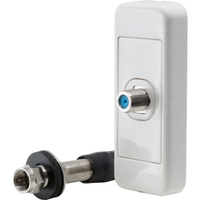 Aerial Industries Caravan Wallplate 25-35mm Inside & Outside TV Cable Connector 