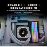 Corsair CW-9060066-WW iCUE ELITE CPU Cooler LCD Display Upgrade Kit White
