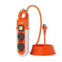 CWPPB20 Click 2 Outlet Power Socket Work Light with Hanger 400 Lumen and 5m Cord