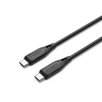 Cygnett Essentials USB-C to USB-C (2.0) Cable (2M) - Black (CY4693PCTYC), 3A/60W, 480Mbps, Turbo Charge, Best for Laptop, 2 Years Warranty