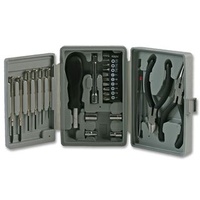 Duratool Mini Tool Kit 26 Pieces Bits Sockets Plier Cutter Drivers Chrome Vanadium Steel