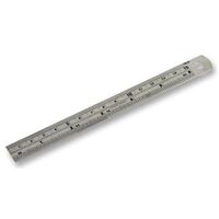 DURATOOL Ruler D End Stainless Steel 150mm Double Sided Imperial 