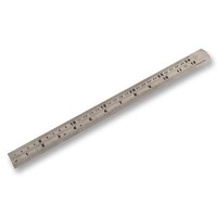 DURATOOL Ruler D End Stainless Steel 300mm Double Sided for Imperial/Metric Graduations