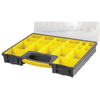 DURATOOL Storage Box General Purpose Storage 420mm x 335mm x 62mm 19 Compartments