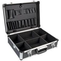 DURATOOL Tool Case Black Aluminium Six foam divided compartments