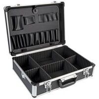 Duratool 6 Foam Shockproof Moulded Handle & Toggle Lock Aluminum Tool Case Black