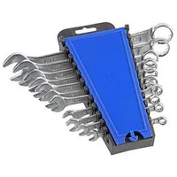 DURATOOL Spanner Set Combination Chrome Vanadium Steel Equal Ended 11 Pieces