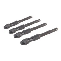 Duratool 1mm to 4.8 mm Knurled Body Hallow Shaft Pin Vice Set 4 Piece