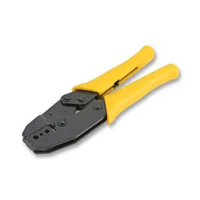 Duratool Cushioned Grips Ratchet Hex Crimp Tool Yellow