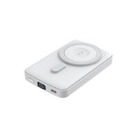 Powerhouse D0531 MagSafe Compatible Qi Wireless Battery Bank 10000mAH-38.5Wh WHT